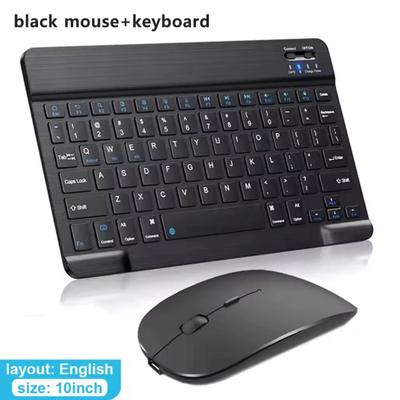 Kit Teclado Mouse Sem Fio Recarregável Bluetooth