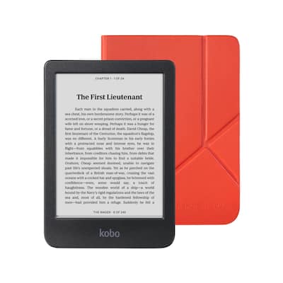 Kobo Clara BW eReader 6" à prova d'água com estojo vermelho caiena