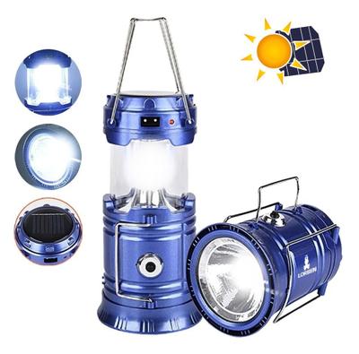 Lanterna Lampião 7 Leds Solar Bivolt com Entrada USB GT214