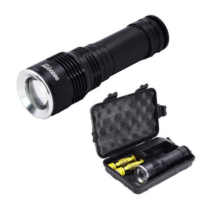 Lanterna Led Tática Recarregável Portátil Potente Duração Compacta Militar Doméstica P/ Camping Trilha Pesca Luz Forte
