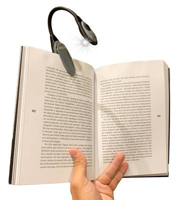 Lanterna Luminária Clip Grampo P/ Leitura Livro Notebook Etc