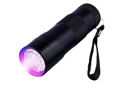 Lanterna Luz Negra UV Detecta Dinheiro Falso Urina de Gato Escorpião