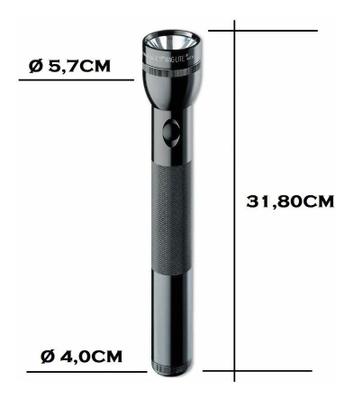 Lanterna MAG-LITE LED 3-D CELL PRETA 168 Lumes Original USA