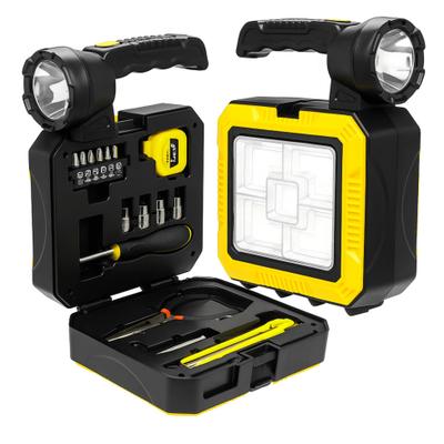 Lanterna Solar LED Recarregável Power Bank Com Kit Ferramentas Para Camping Pesca Trilha Emergência