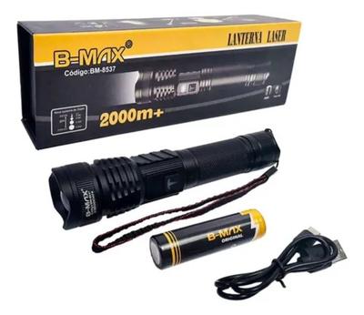 Lanterna tática Militar Original B-max 8537 Laser Sabre De Luz Zoom 2km Visor Led - Envio Rápido