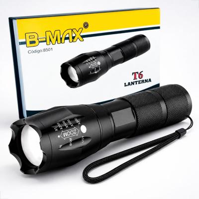 Lanterna Tática Militar Potente Led Zoom X1000 Camping Recarregável Longo Alcance Caça, Pesca, Blackout