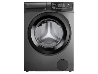 Lavadora de Roupas Electrolux Inverter 12kg Cesto Inox 8 Programas de Lavagem Água Quente Cinza Ônix LFC12