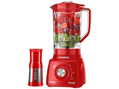 Liquidificador Turbo Power Mondial Vermelho 550W L-99 FR