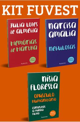Livro - KIT FUVEST - Opúsculo humanitário e Conselhos à minha filha + Nebulosas + Memórias de Martha
