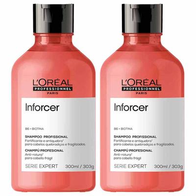 LOréal Professionnel Inforcer Shampoo Anti-quebra Kit com 2 Unidades