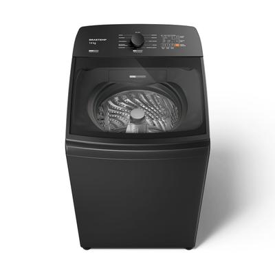 Máquina de Lavar Cinza Platinum Brastemp 14kg com Smart Sensor e Função Reduzir Tempo - BWJ14A9