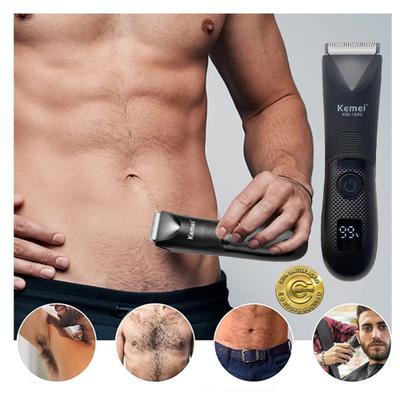 Maquina Kemei 1840 Profissional Aparador de Pelos Barba Corpo Multifuncional
