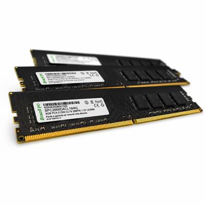 Memória RAM 8GB DDR4 2666MHz Brazil PC Desktop UDIMM CL19 1.2V PC421300 BPC2666D4CL19I/8G