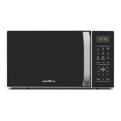 Micro-ondas de Bancada Britânia BMO23 20L 1100W Pintura Limpa Fácil Preto 110V