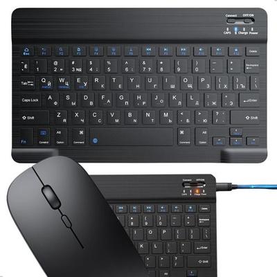 Mini Teclado Mouse Bluetooth Sem Fio Compactos Tecla Macia