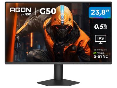 Monitor Gamer AOC 23,8" Full HD 144Hz Agon G50 IPS 0,5ms 24G50F/57 HDMI DisplayPort G-Sync