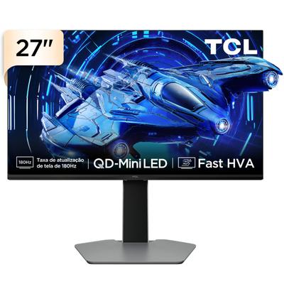 Monitor Gamer TCL 27 Polegadas QLED Mini LED QHD G64 180Hz 1ms (GtG) Freesync HDR 600 nits 27G64
