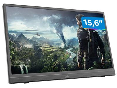 Monitor Portátil WB 15,6" Full HD 60Hz 12322 IPS Horizontal e Vertical WBMP01BK