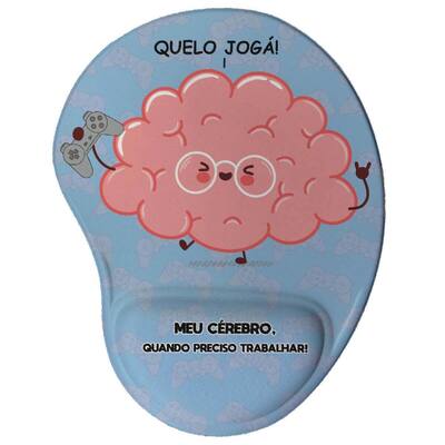 Mouse pad Ergonômico Quero Jogar Presente Criativo Geek