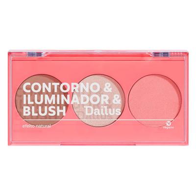 Paleta de Contorno & Iluminador & Blush Dailus Pele de Milhões 1