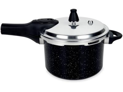 Panela de Pressão Brinox 4,2L Preta Fechamento Externo Ceramic Life Pressure
