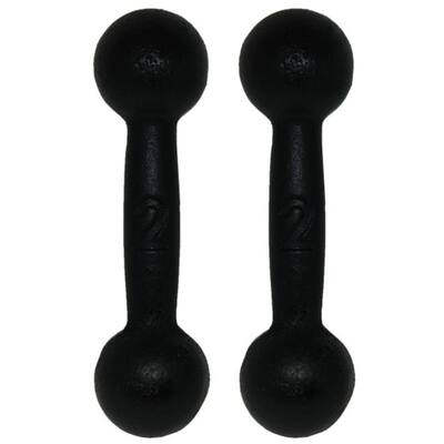 Par de Halter Peso Bola Pintado de 2kg Musculação Em Casa
