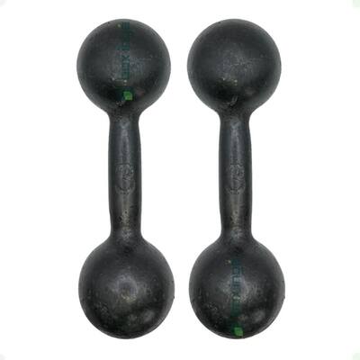 Par de Halteres de Ferro Fundido Pintado - 3 Kg