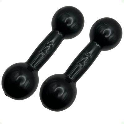 Par de Halteres Revestidos 2 Kg - Preto