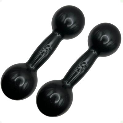Par de Halteres Revestidos 5 Kg - Preto