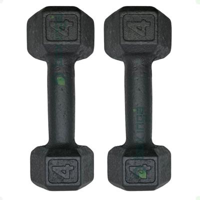 Par de Halteres Sextavado - 4 Kg