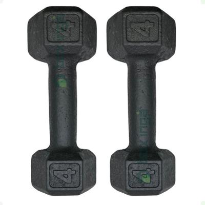 Par de Halteres Sextavado - 4 Kg