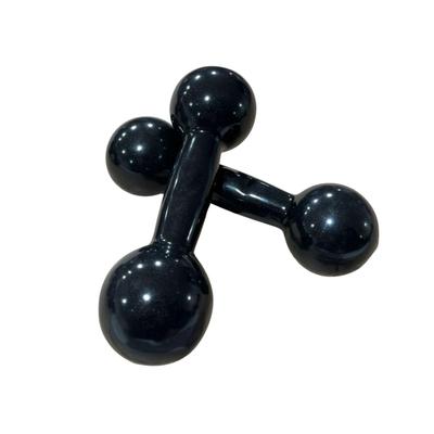 Par Halter Emborrachado 2kg Musculação Academia Treino Funcional Fortalecimento Fitness