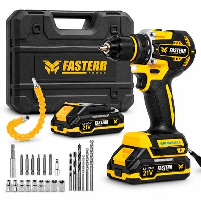 Parafusadeira Furadeira Brushless De Impacto 21V Profissional com Acessórios FST087