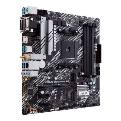 Placa-Mãe ASUS PRIME B550M-A AC, AMD AM4, mATX, DDR4, Wi-fi, Preto - 90MB15K0-M0EAY0
