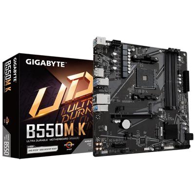 Placa Mãe Gigabyte B550M k Ultra Durable DDR4 Socket AMD AM4 mATX Chipset AMD B550 B550M K