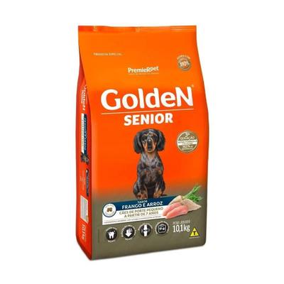 Ração Golden Fórmula Mini Bits para Cães Senior de Porte Pequeno Sabor Frango e Arroz…