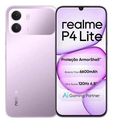 Realme P4 Lite 4G Purple 4GB RAM 256GB Oferta Relâmpago