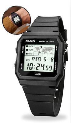 Relógio Casio Unissex Masculino E Feminino Digital Esportivo Mapamúndi Com Cronômetro E Alarme Quadrado Resistente á Água Original
