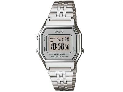 Relógio Feminino Casio Feminino Digital Prata Vintage LA680WA-7DF
