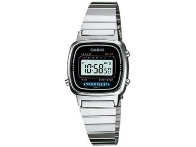 Relógio Feminino Casio Vintage Prata Mini LA670WA-1DF
