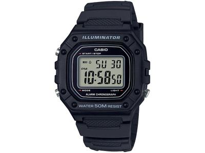 Relógio Masculino Casio Digital Preto W-218H-1AVDF