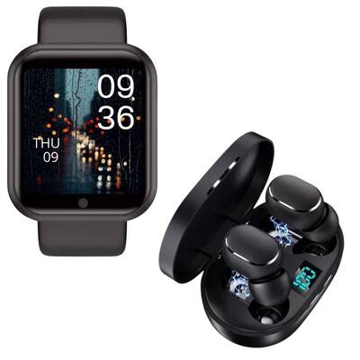 Relógio Smart Watch Inteligente D20 Masculino Feminino c/ Fone Sem fio Bluetooth