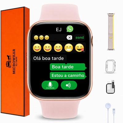 Relógio Smartwatch S11 Mini 42mm Responde Mensagem Chat GPT Pequeno 2 Pulseiras Feminino…