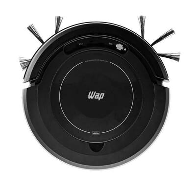 Robô Aspirador de Pó WAP Robot W100 na cor Preto com Autonomia de 1h40, 3 modos de limpeza, MOP, capacidade de 250ml Bivolt.