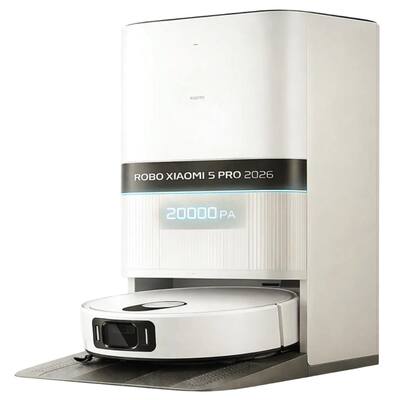 Robô Aspirador Xiaomi Vacuum 5 Pro 110v e 220v Lançamento 2026 20.000Pa