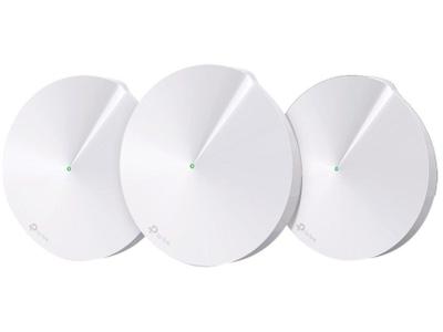 Roteador TP-Link Deco M5, Gigabit Ethernet, AC1300, 10/100/1000MBbs, Dual Band 2.4/5GHz, 4 Antenas, Branco - 3 Unidades