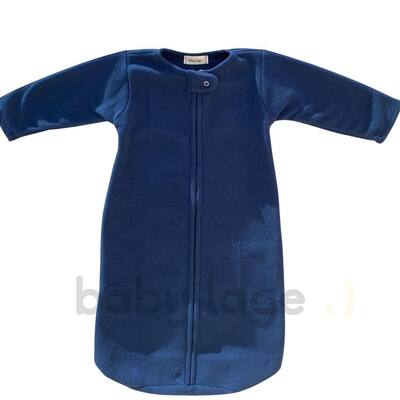 Saco Saquinho de Dormir Bebê Com Manga Sleep Bag Cobertor de Vestir Soft Azul Tam. M
