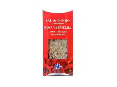 Sais de Banho Aromatizado Rosa Vermelha 100g