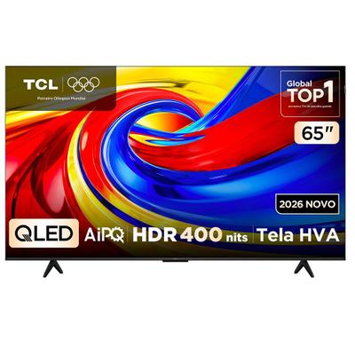 Smart TV 4K TCL Advanced QLED 65” Polegadas com Processador AIPQ, Dolby Vision, HDR10+ e Wi-Fi - 65P7L