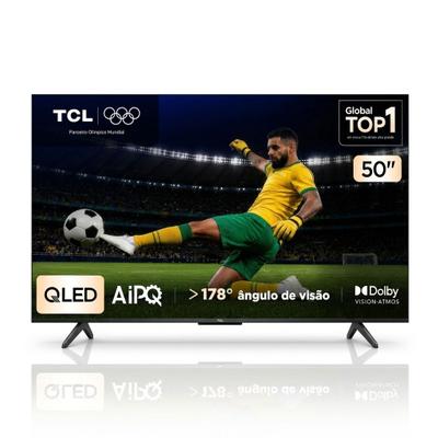 Smart TV 50 Polegadas TCL QLED 4K P7K Google TV Wi-Fi Bluetooth